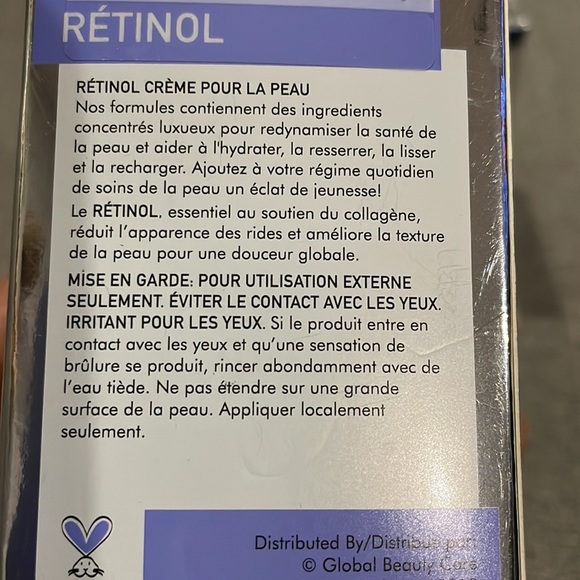 Global Beauty Care Retinol Akin Cream anti-aging 1.7oz - Picture 4 of 7